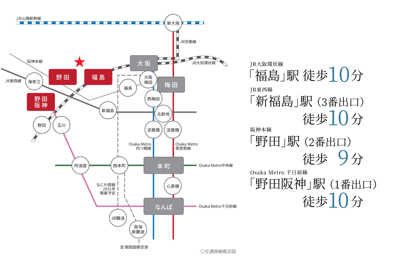 交通路線案内図
