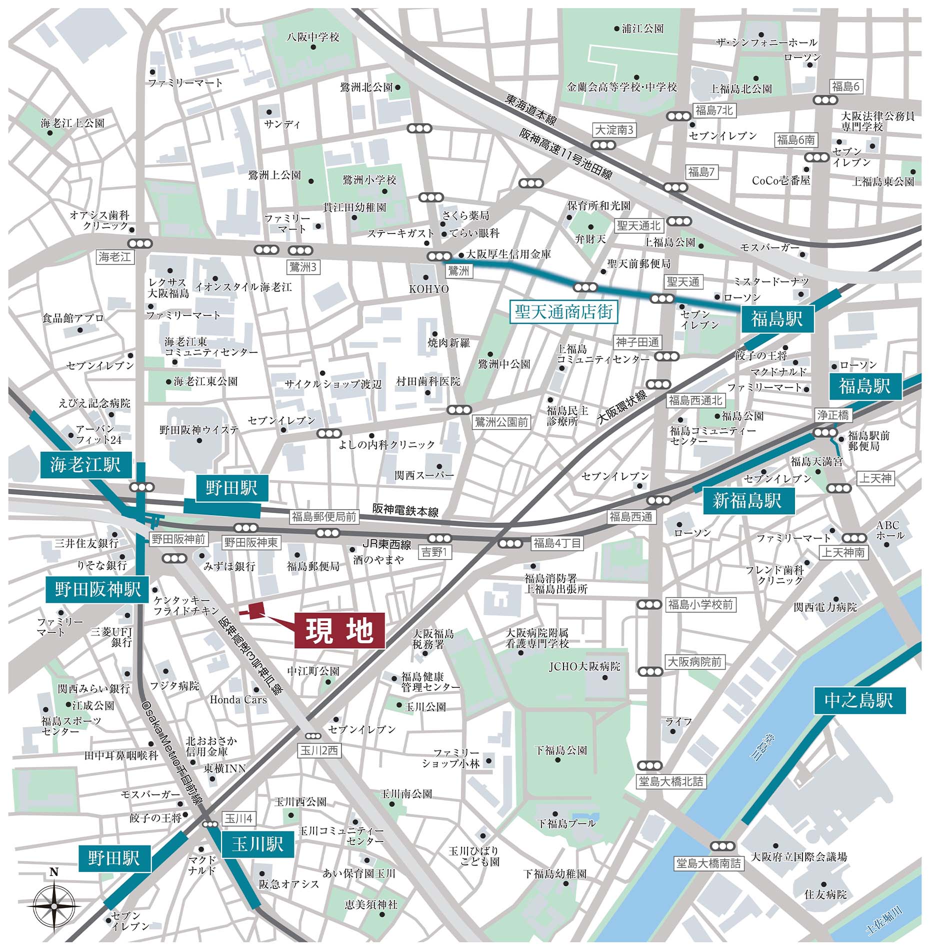 現地案内図