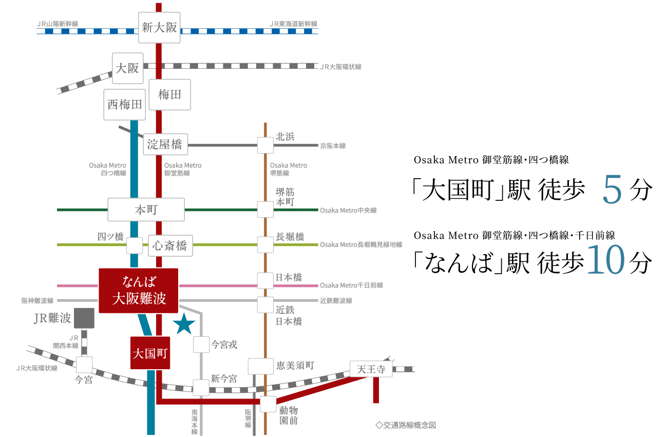 交通路線案内図